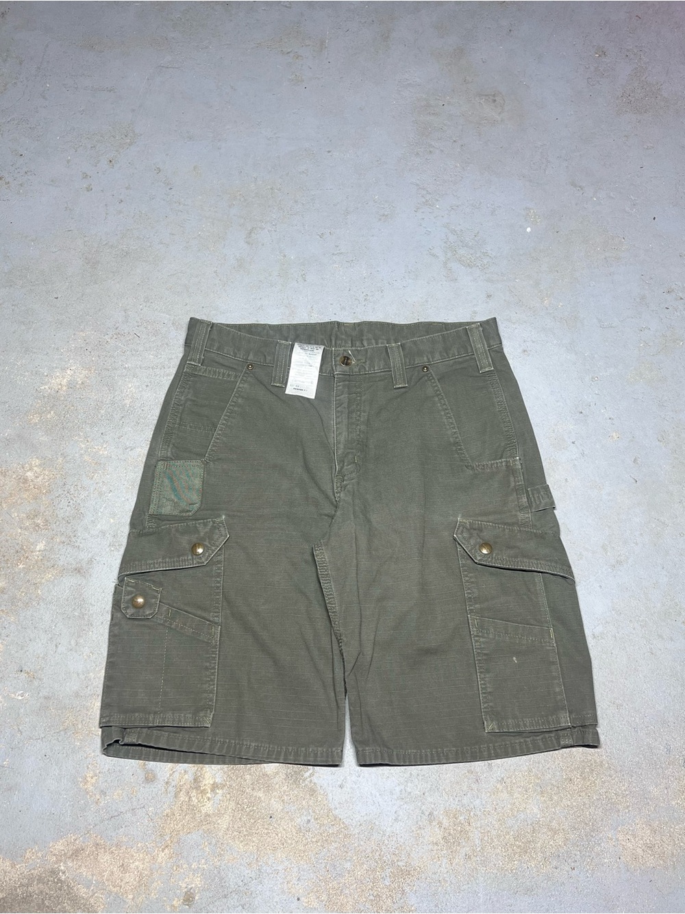 Carhartt B357 MOS Mens Utility Cargo Shorts size 33 Ripstop